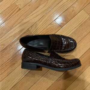 Women’s Brown Croc Loafers